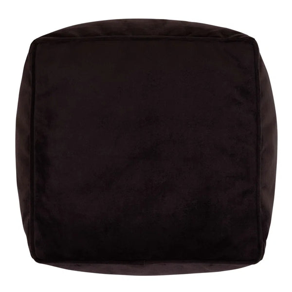Jane Velvet Square Pouffe Ottoman