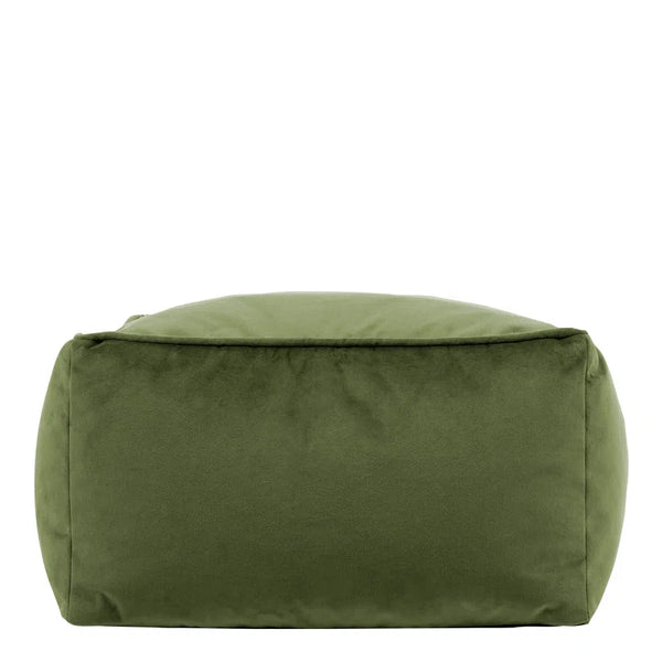 Jane Velvet Square Pouffe Ottoman