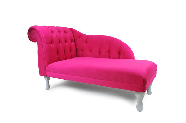 Chesterfield Tufted Chaise Longue Bedroom Accent Chair