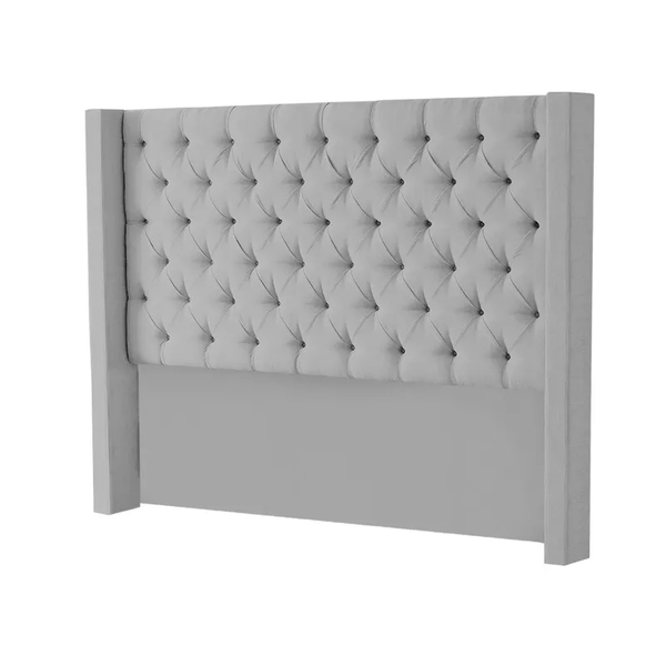 Henna Velvet Wingback Headboard