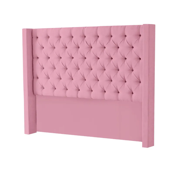 Henna Velvet Wingback Headboard
