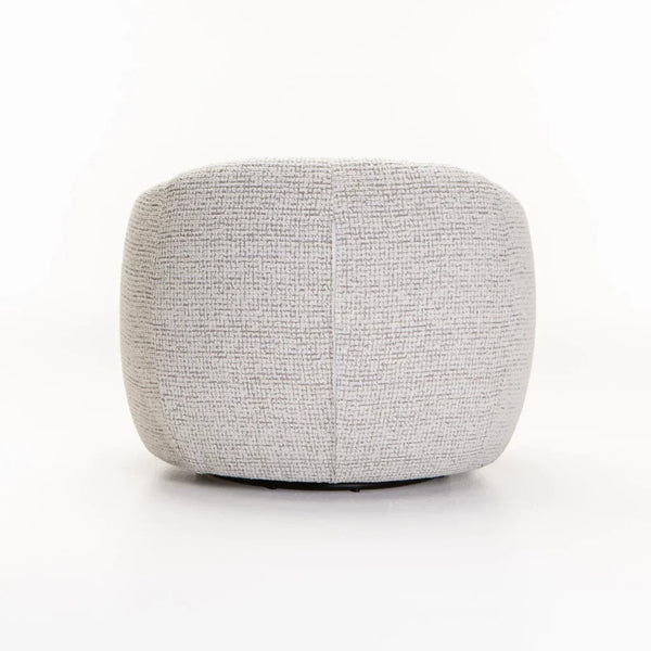 Dreamy Comfort – Indigo Fabric Swivel Chair – Light Grey