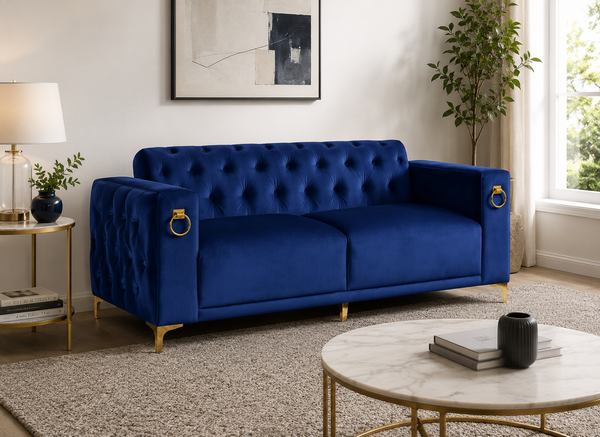 Dreamy Comfort - Nevada Blue 2-Seater Sofa