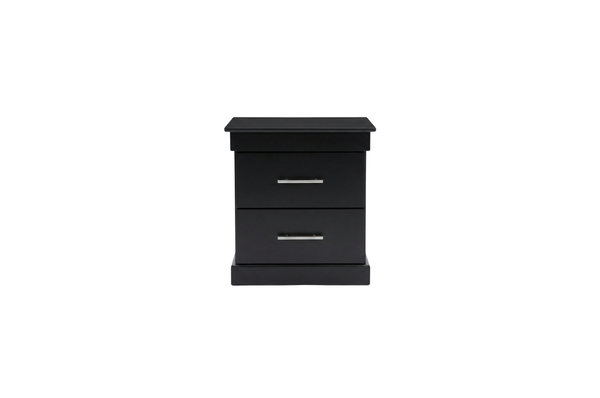 Dreamy Comfort - 2-Drawer Bedside Pedestal Black
