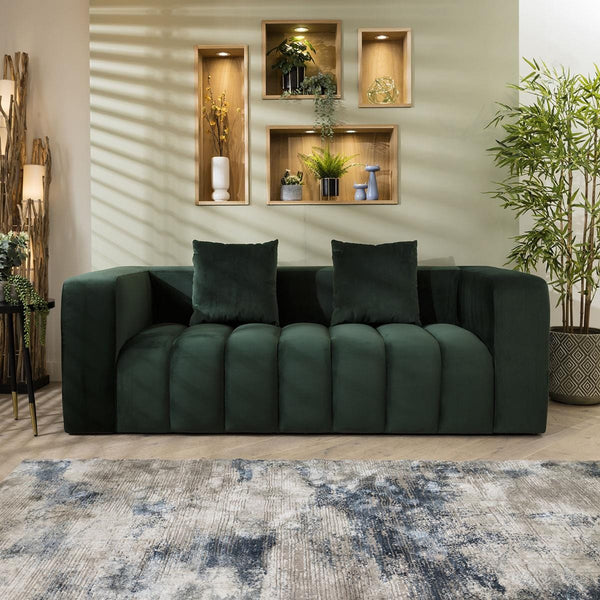 Bailey 3 Seater Green  Sofa Couch