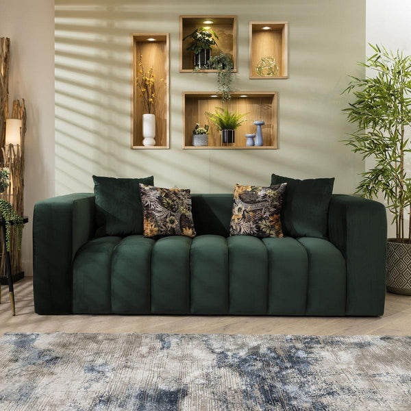 Bailey 3 Seater Green  Sofa Couch