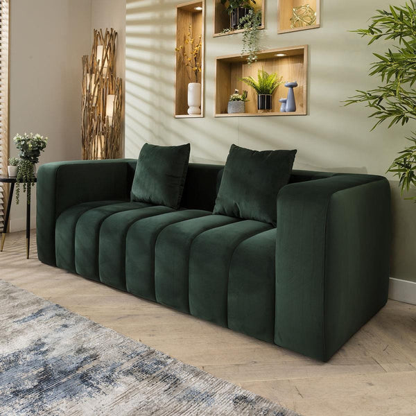 Bailey 3 Seater Green  Sofa Couch