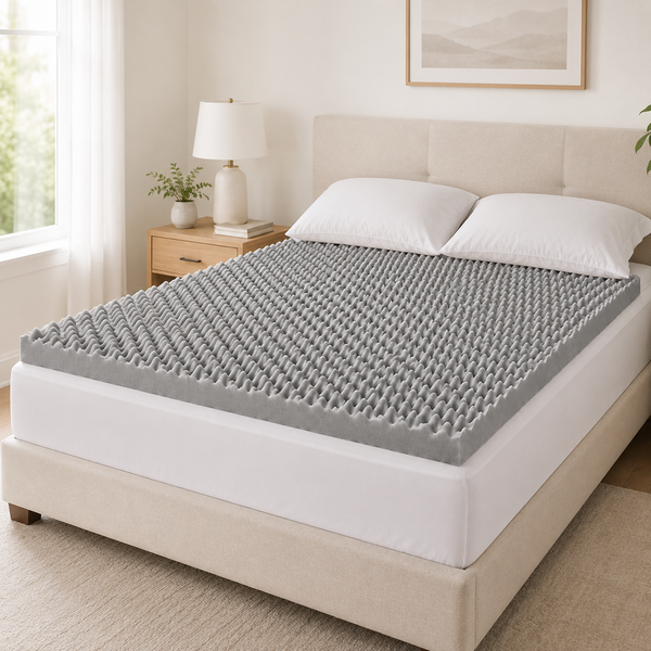 Convoluted “Egg-Box” Foam Mattress Topper