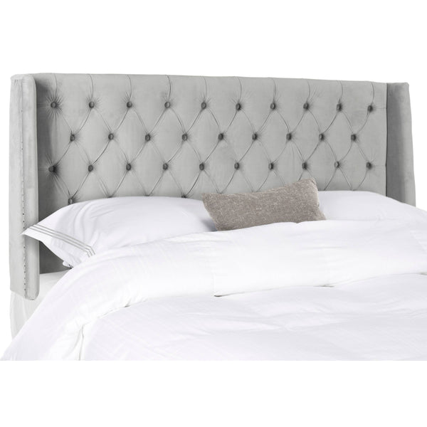 Henna Velvet Wingback Headboard