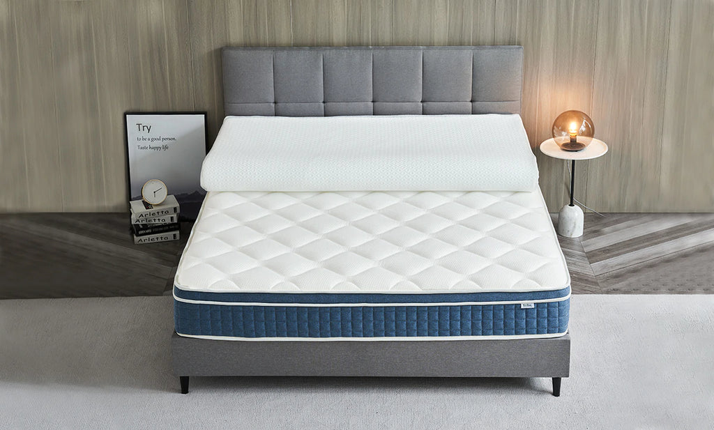 papir Dyster Metal linje Memory Foam Topper – Dreamy Comfort